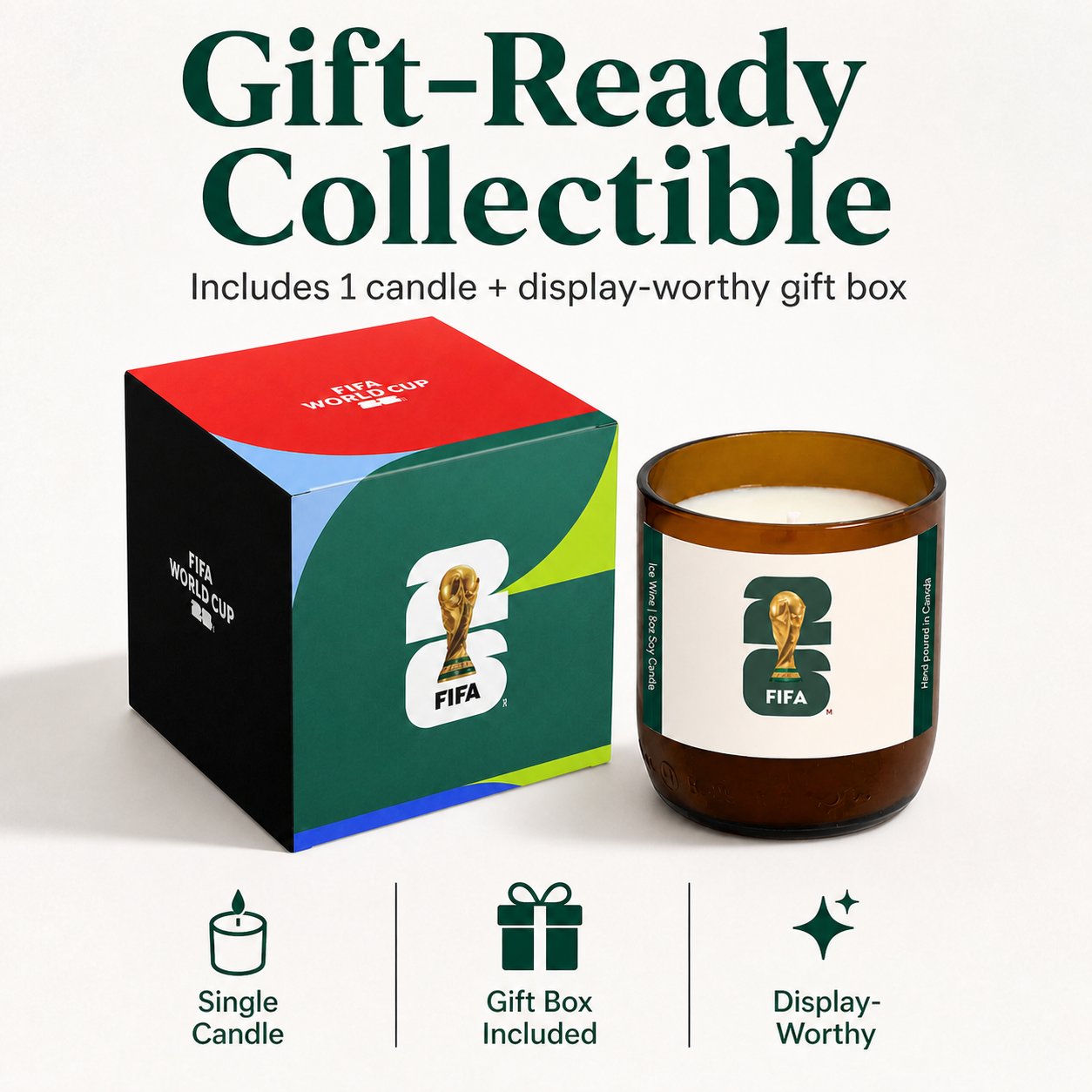 fifa world cup '26 canadian pine candle 8oz