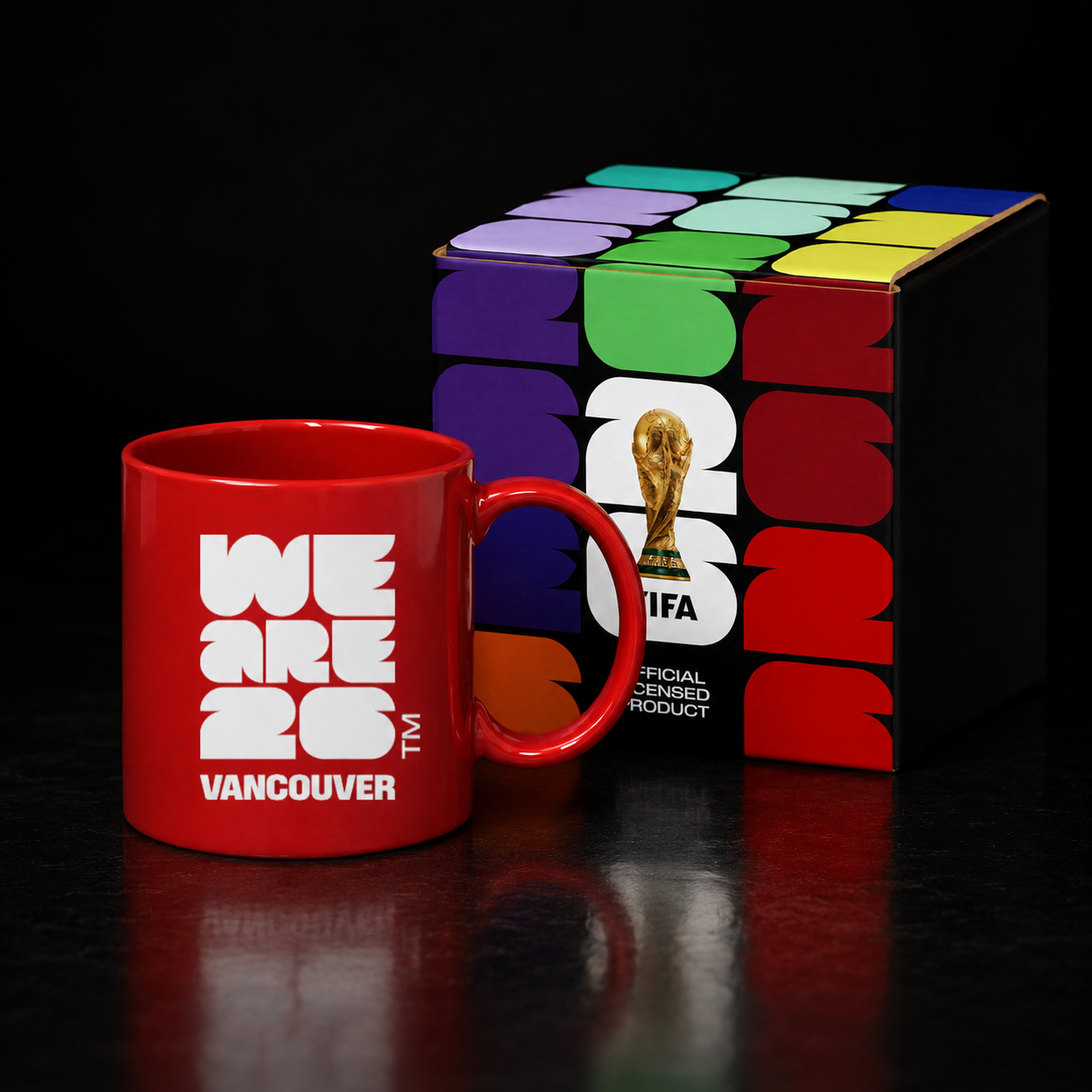 fifa world cup '26 red canadian mug