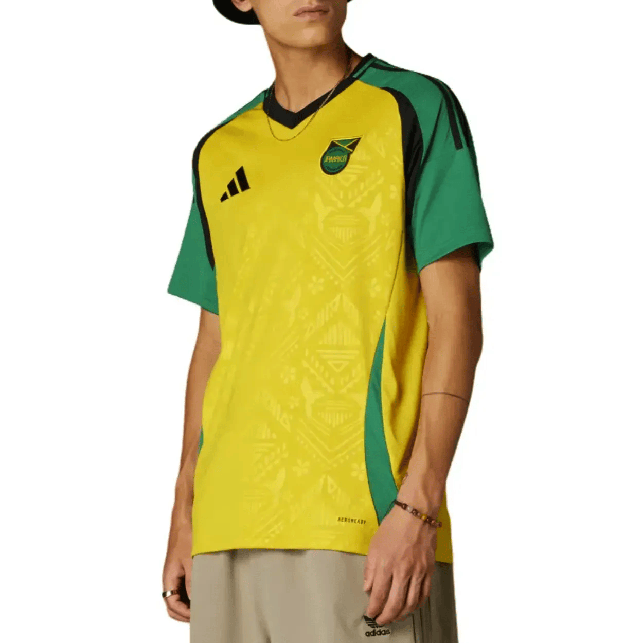 jamaica national team home soccer jersey 2024/25 adidas jamaica national team home soccer jersey 2024/25 adidas