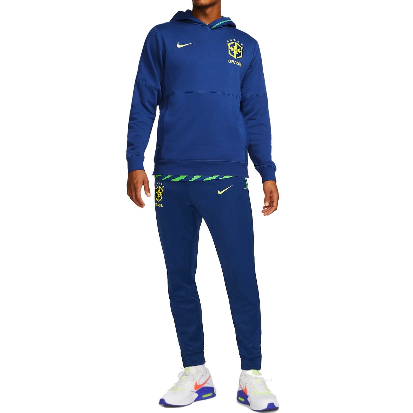 brazil national team casual fleece travel tracksuit 2022/23 nike