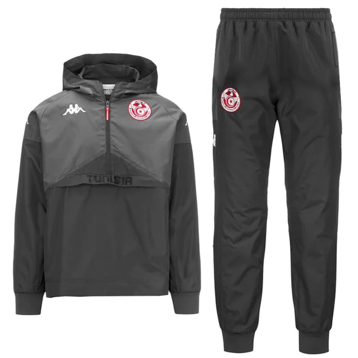 tunisia national team presentation soccer tracksuit 2024/25 kappa tunisia national team presentation soccer tracksuit 2024/25 kappa