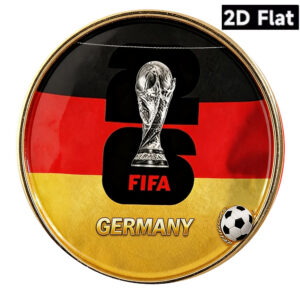 1pc, this is a 2006 fifa world cup commemorative badge from germany, featuring the colors of the german flag and adorned with the world cup trophy and a football, suitable for football fans and world cup collectors to wear and collect