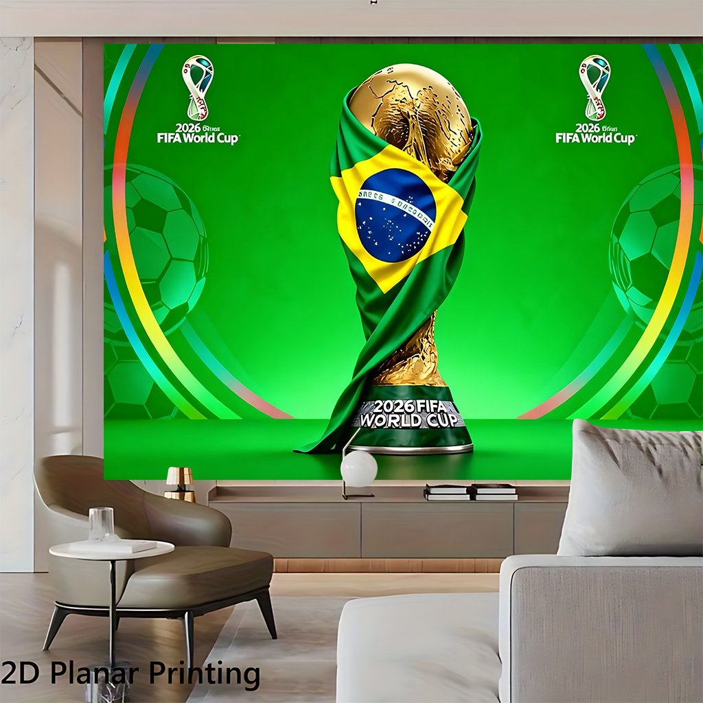 2d flat, 2d flat 2d flat, 2d flat 2d flat banner 1pc, brazil flag embracing world cup trophy, 2026 fifa world cup themed decorative wall hanging, polyester fiber party backdrop, suitable for multiple scenes, living room art wall covering 2d flat, 2d flat 2d flat, 2d flat 2d flat banner 1pc, brazil flag embracing world cup trophy, 2026 fifa world cup themed decorative wall hanging, polyester fiber party backdrop, suitable for multiple scenes, living room art wall covering