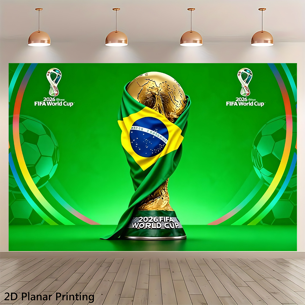 2d flat, 2d flat 2d flat, 2d flat 2d flat banner 1pc, brazil flag embracing world cup trophy, 2026 fifa world cup themed decorative wall hanging, polyester fiber party backdrop, suitable for multiple scenes, living room art wall covering 2d flat, 2d flat 2d flat, 2d flat 2d flat banner 1pc, brazil flag embracing world cup trophy, 2026 fifa world cup themed decorative wall hanging, polyester fiber party backdrop, suitable for multiple scenes, living room art wall covering