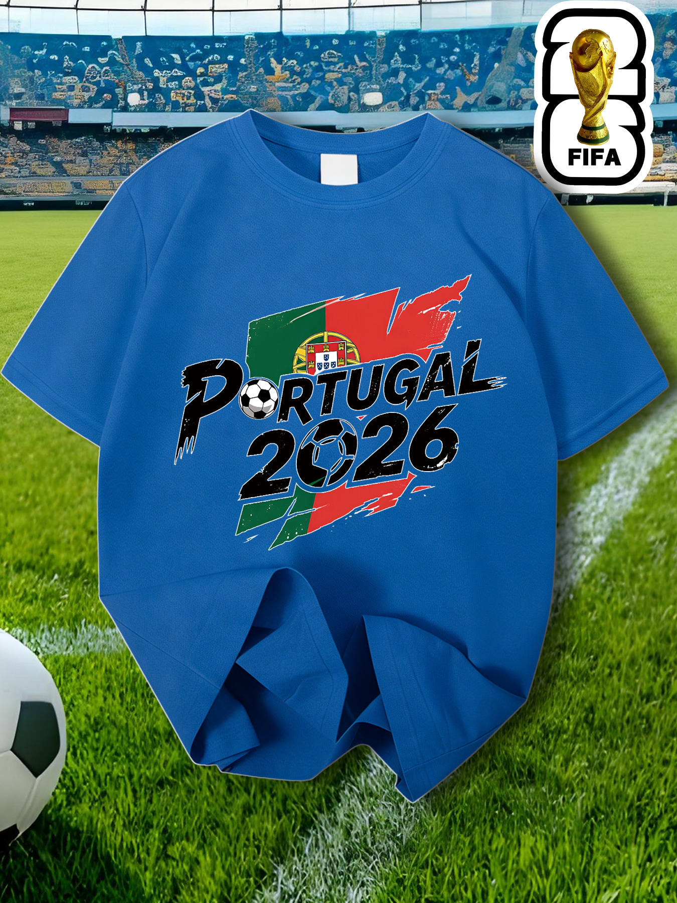 fifa 2026 portugal men's t shirt official &, comfortable round neck casual shirt suitable for training, jogging wear, gifts for fans, world cup souvenir apparel, machine washable portugal national merchandise fifa 2026 portugal men's t shirt official &, comfortable round neck casual shirt suitable for training, jogging wear, gifts for fans, world cup souvenir apparel, machine washable portugal national merchandise