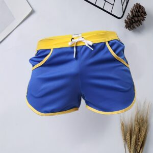 1 pack men's casual sports pants, men's fitness pants, beach pants, quadrilateral a line pants, trendy men's athletic pants