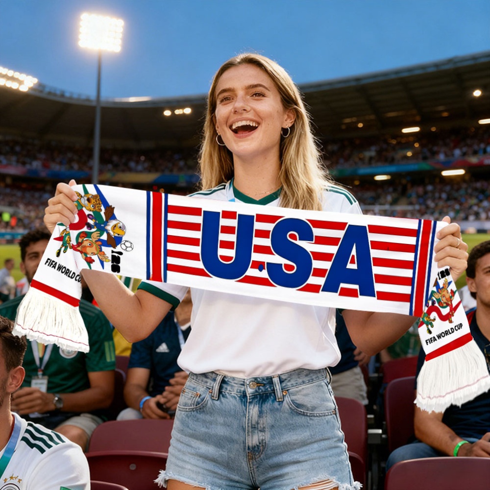 1pc fifa football scarf for the america 2026 world cup, a fan exclusive cheering accessory, an essential soccer scarf for supporting your for home team on game days qmwj0228 1pc fifa football scarf for the america 2026 world cup, a fan exclusive cheering accessory, an essential soccer scarf for supporting your for home team on game days qmwj0228