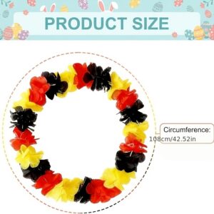 5 pack flower chains, fan accessories, hawaiian chains, national day decorative chains, flower chains, unisex, party supplies