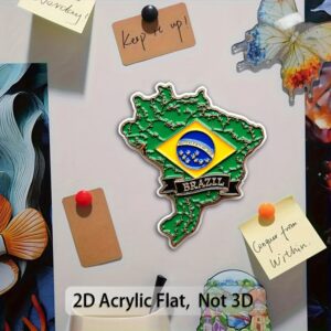 1pc 2d flat printed refrigerator magnetic decorative sticker, refrigerator magnet. features bright, long lasting, non fading colors. strong adhesion that resists falling off. suitable for all types of refrigerators, freezers, and iron storage