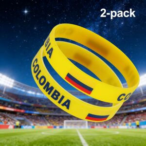 2pcs 2pcs set bracelet bright yellow bracelet, hot selling soccer bracelet, unisex casual cultural display bracelet
