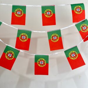 portuguese pennant, 14x21cm pennant, suitable for new year, carnival, parties, festival decoration flags, 1 set/20pcs