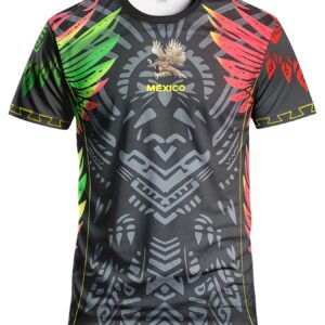 mexico football t shirt, 2026 new model, fan merchandise, breathable, training, sports, unique design