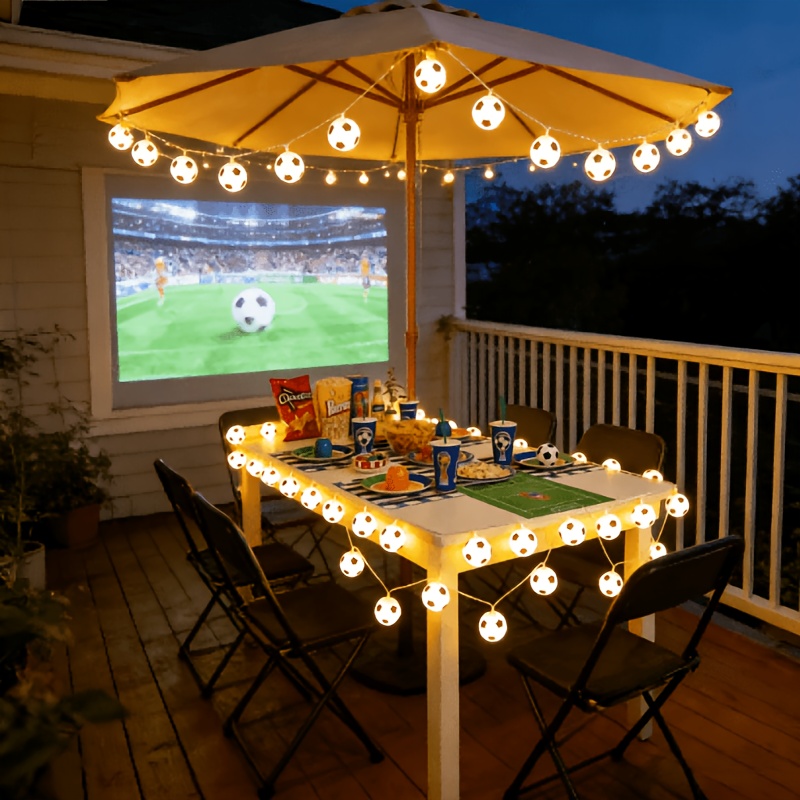 football shaped string lights, football lights available in 149.86cm/299.72cm, battery powered warm white decorative lights, suitable for sports fans, children's rooms, game days, birthday parties, bedroom decorations, led lights football shaped string lights, football lights available in 149.86cm/299.72cm, battery powered warm white decorative lights, suitable for sports fans, children's rooms, game days, birthday parties, bedroom decorations, led lights