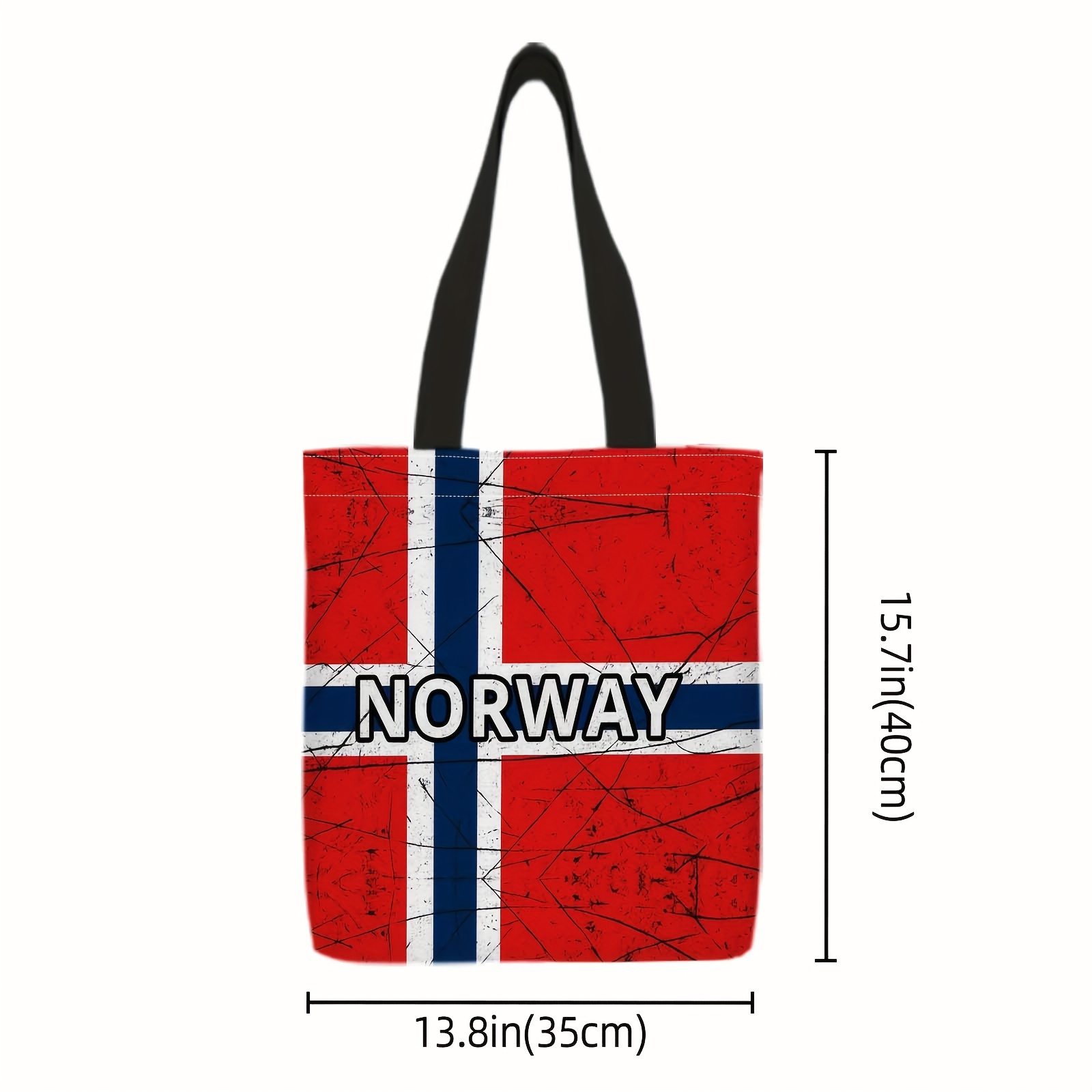 1pc shopper bag, shopping portable shoulder back hand held bag, norwegian flag, scratched texture, norway, suitable for travel, cosmetics, holiday storage bags, home furnishings, gifts, picnics, family gatherings 1pc shopper bag, shopping portable shoulder back hand held bag, norwegian flag, scratched texture, norway, suitable for travel, cosmetics, holiday storage bags, home furnishings, gifts, picnics, family gatherings