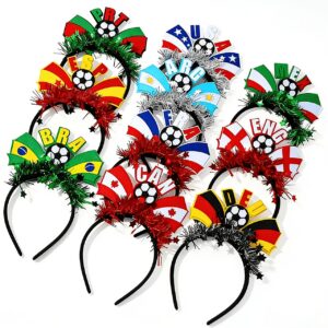 supporters, hair additions, country flags, team headgear, cheer squads, chanting, hairbands