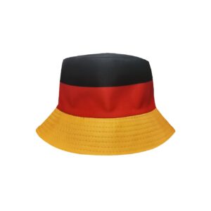 german flag pattern digital print bucket hat | unisex, all season, funky style, hand wash care