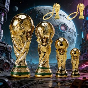 2026 fifa world cup trophy handcrafted decorative items, beautifully designed, suitable for fans to collect. ideal gifts for friends and family as birthday presents, graduation season, or back to school season