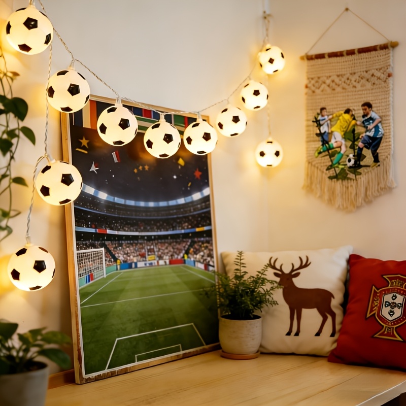 football shaped string lights, football lights available in 149.86cm/299.72cm, battery powered warm white decorative lights, suitable for sports fans, children's rooms, game days, birthday parties, bedroom decorations, led lights football shaped string lights, football lights available in 149.86cm/299.72cm, battery powered warm white decorative lights, suitable for sports fans, children's rooms, game days, birthday parties, bedroom decorations, led lights