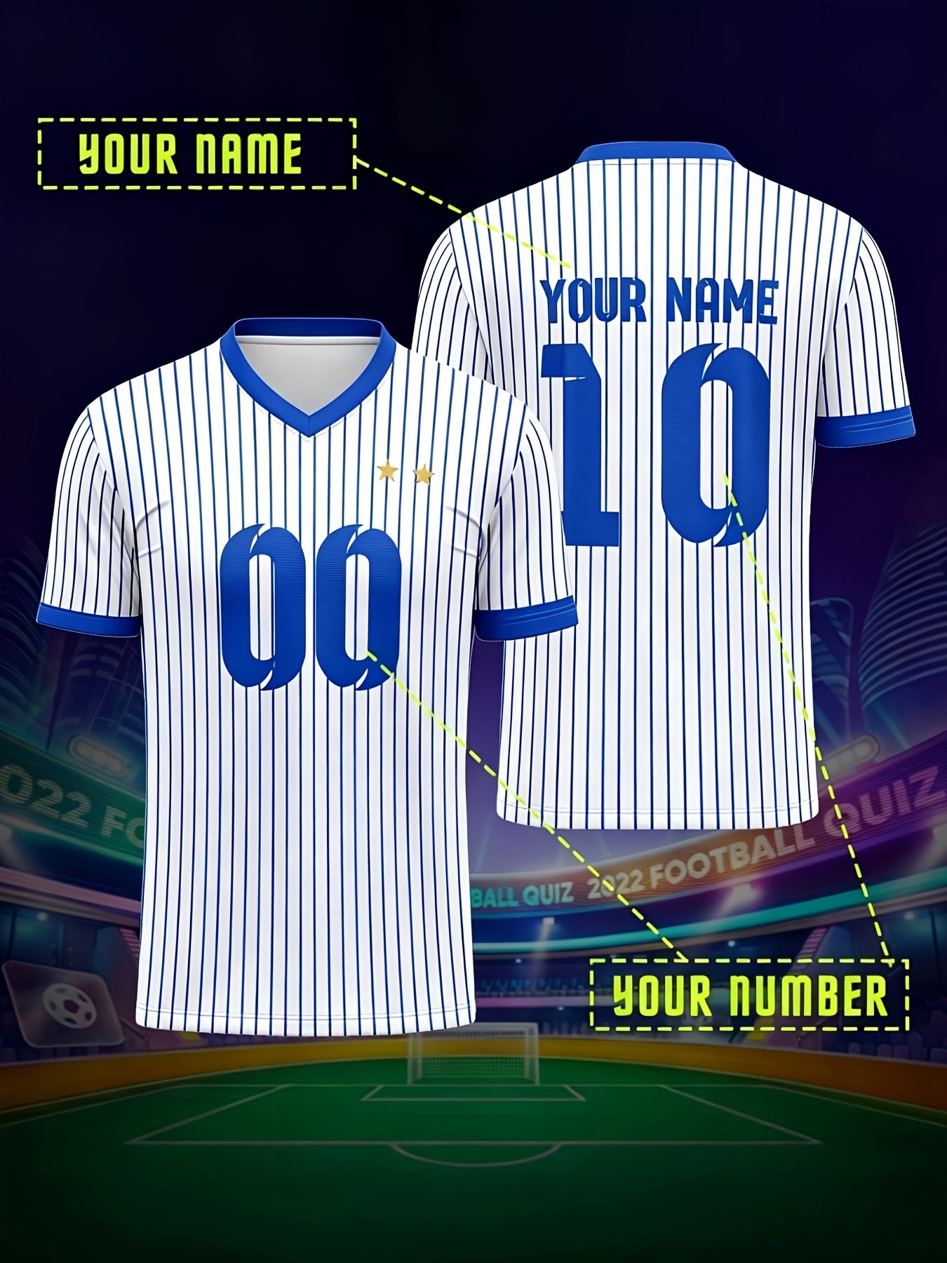 french football jersey v neck suitable for parties & summer events name & number personalization, machine washable uniforms for training, tournaments, casual wear comfortable regular fit french football jersey v neck suitable for parties & summer events name & number personalization, machine washable uniforms for training, tournaments, casual wear comfortable regular fit