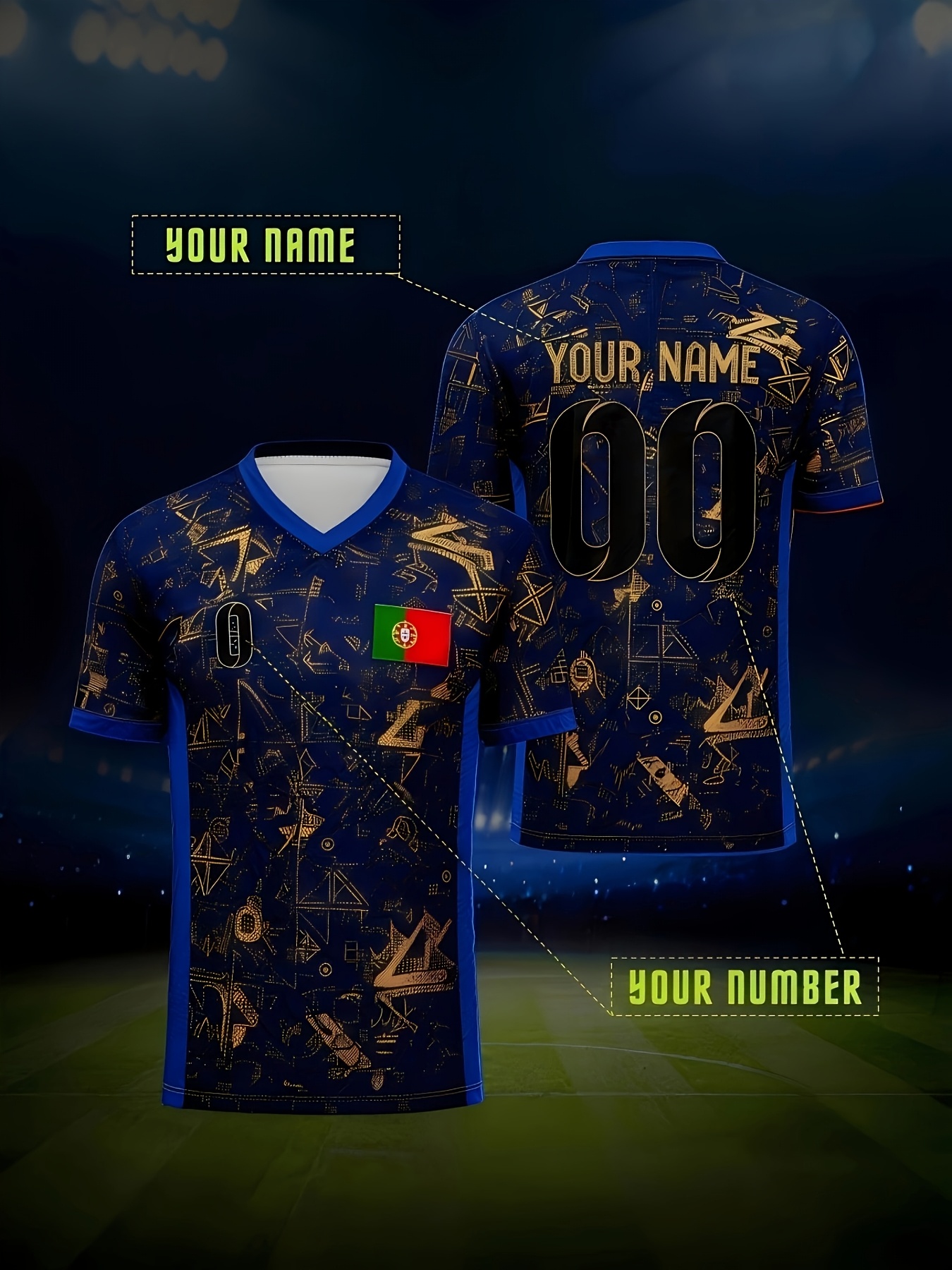 customizable v neck soccer jersey for men | portugal flag inspired, personalized name & number, breathable polyester, ideal for summer parties & sports activities, european cup, comfortable fit customizable v neck soccer jersey for men | portugal flag inspired, personalized name & number, breathable polyester, ideal for summer parties & sports activities, european cup, comfortable fit