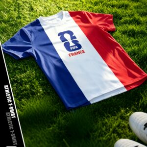 2026 france quick dry sports t shirt, official merchandise and official souvenir, ideal for daily wear, football training, running and matches. it serves as a perfect gift, men's gift and father's day gift.