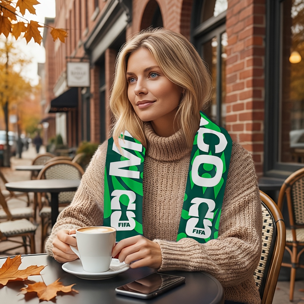 1pc fifa us canada mexico 2026 world cup scarf suitable for boysfriend gift, soccer fan gear with national logos, machine washable for tournaments, events & holidays perfect for back to, graduation gifts for men 1pc fifa us canada mexico 2026 world cup scarf suitable for boysfriend gift, soccer fan gear with national logos, machine washable for tournaments, events & holidays perfect for back to, graduation gifts for men