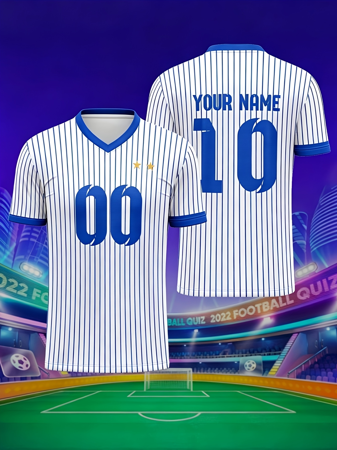 french football jersey v neck suitable for parties & summer events name & number personalization, machine washable uniforms for training, tournaments, casual wear comfortable regular fit french football jersey v neck suitable for parties & summer events name & number personalization, machine washable uniforms for training, tournaments, casual wear comfortable regular fit