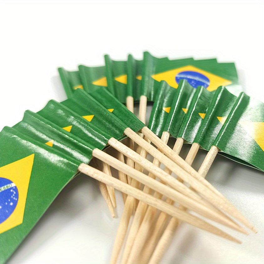 100pcs brazilian flag toothpicks versatile cupcake toppers & appetizer flags for parties, cocktails, and charcuterie boards perfect for holidays like thanksgiving, christmas, halloween 100pcs brazilian flag toothpicks versatile cupcake toppers & appetizer flags for parties, cocktails, and charcuterie boards perfect for holidays like thanksgiving, christmas, halloween
