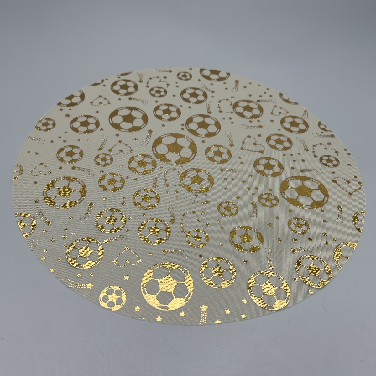 12pcs soccer pattern placemats, new style placemats, new pattern, golden foil disposable round golden thin net golden foil placemats, suitable for wedding celebrations, birthday parties, graduation ceremonies, vacation home decor, home life 12pcs soccer pattern placemats, new style placemats, new pattern, golden foil disposable round golden thin net golden foil placemats, suitable for wedding celebrations, birthday parties, graduation ceremonies, vacation home decor, home life