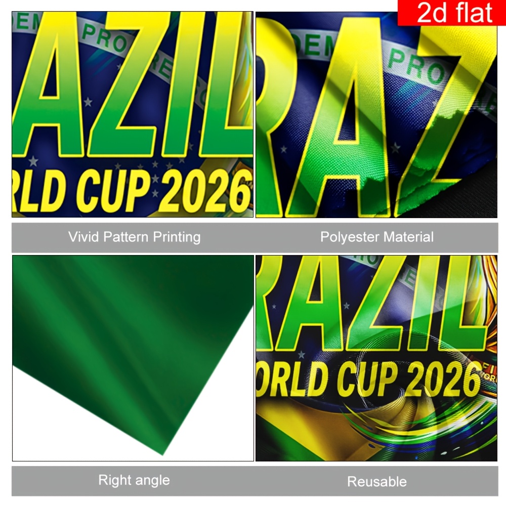 2d flat, 2d flat 2d flat, 2d flat a 2d flat banner, 1pc, for the 2026 fifa world cup in cape style (with sleeves), showcasing the world cup trophy design along with the brazilian flag. made of polyester with bright colors 2d flat, 2d flat 2d flat, 2d flat a 2d flat banner, 1pc, for the 2026 fifa world cup in cape style (with sleeves), showcasing the world cup trophy design along with the brazilian flag. made of polyester with bright colors