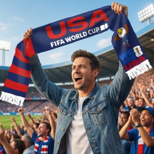 1pc us canada mexico 2026 support scarf, fan gift, holiday gift, multi functional sportswear accessory, perfect gift for your boyfriend.