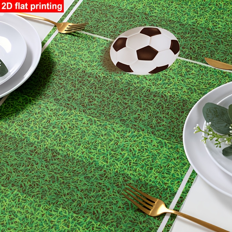 1pc, soccer themed table runner, 457.2 x 35.0 cm, green soccer polyester tablecloth, soccer party decorations, kids' gift party supplies, tabletop decor, happy birthday party supplies 1pc, soccer themed table runner, 457.2 x 35.0 cm, green soccer polyester tablecloth, soccer party decorations, kids' gift party supplies, tabletop decor, happy birthday party supplies