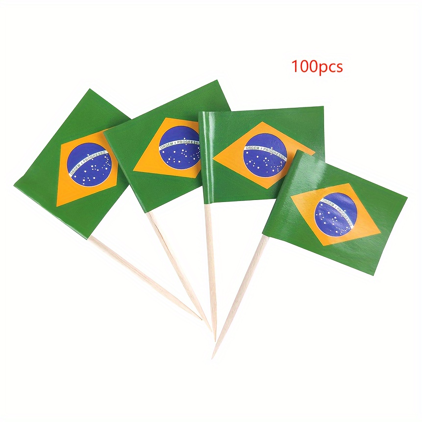 100pcs brazilian flag toothpicks versatile cupcake toppers & appetizer flags for parties, cocktails, and charcuterie boards perfect for holidays like thanksgiving, christmas, halloween 100pcs brazilian flag toothpicks versatile cupcake toppers & appetizer flags for parties, cocktails, and charcuterie boards perfect for holidays like thanksgiving, christmas, halloween