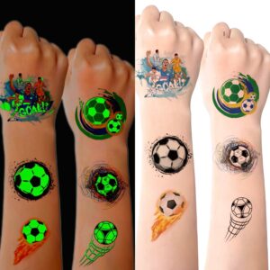 10 sheets noctilucent football face temporary tattoos tattoo sticker temporary tattoos