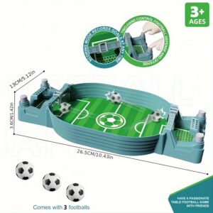 3 ball table soccer game, fun interactive stress relief creative toy for parent child bonding, indoor football, portable desktop game, essential for family gatherings