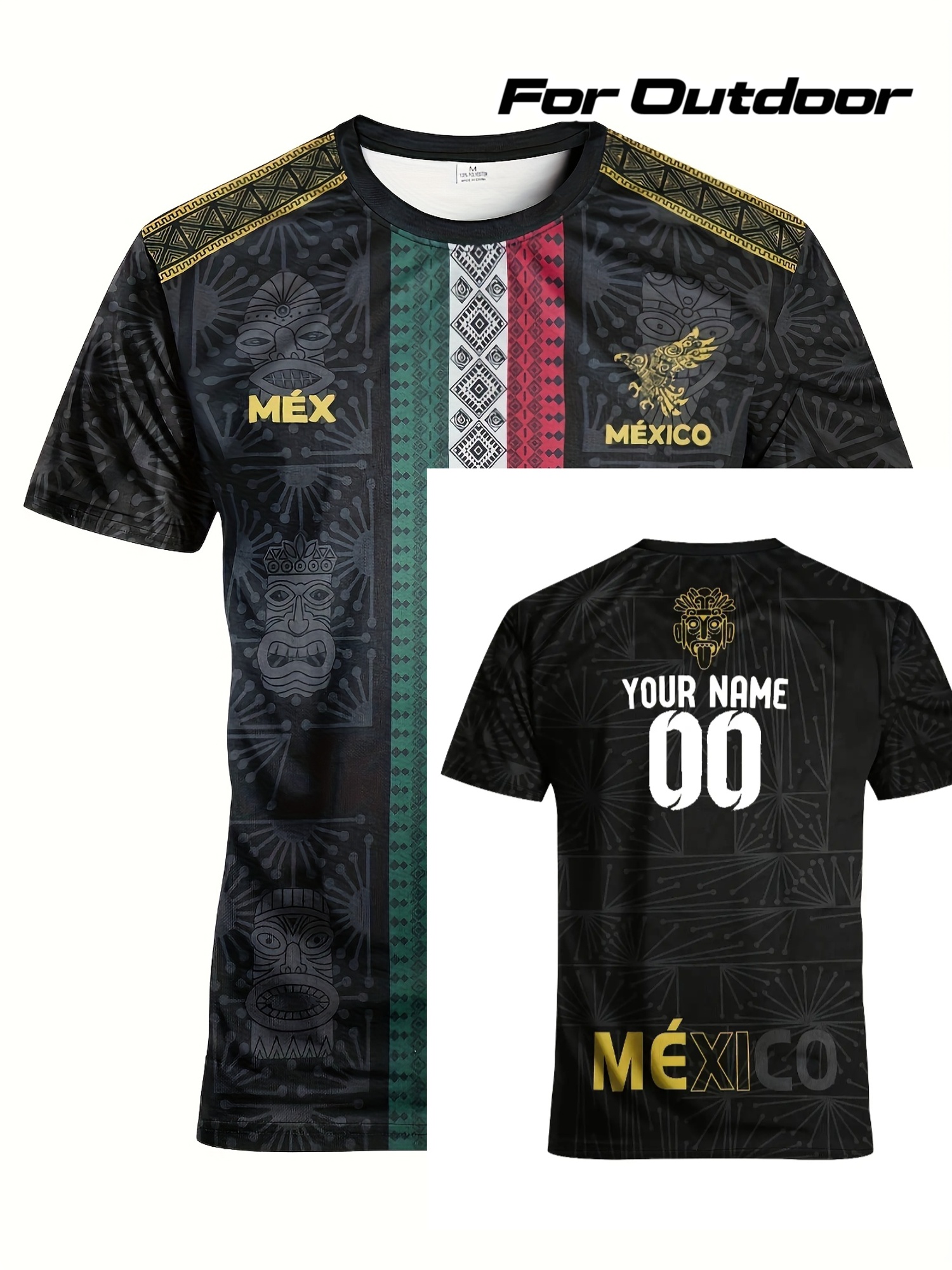 men's soccer jersey from mexico, featuring a breathable round neck sports top suitable for matches, daily training, and casual outings. customizable with name and number, this comfortable outdoor sports t shirt is a must have for casual wear men's soccer jersey from mexico, featuring a breathable round neck sports top suitable for matches, daily training, and casual outings. customizable with name and number, this comfortable outdoor sports t shirt is a must have for casual wear