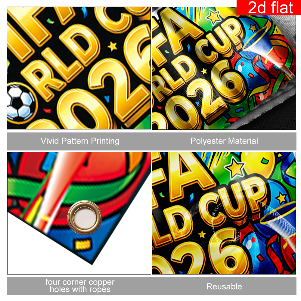 2d flat, 2d flat banner, 1pc, 2026 usa canada mexico fifa world cup photo prop frame,, soccer ball pattern design, vibrant colors, suitable for world cup celebration activities, game photo background, outdoor photo booth prop., 2d flat 2d flat, 2d flat banner, 1pc, 2026 usa canada mexico fifa world cup photo prop frame,, soccer ball pattern design, vibrant colors, suitable for world cup celebration activities, game photo background, outdoor photo booth prop., 2d flat