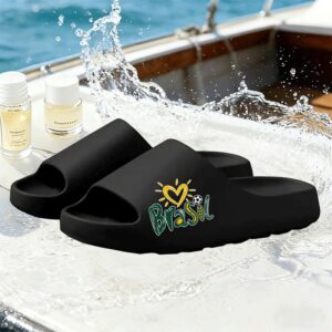 brazil house slippers slip on slippers modern trend lounge slides fresh fashion style slippers for use in the bathroom garden bedroom, park and beach men and women outdoor and leisure slippers father's day gifts mother's day gifts
