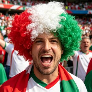 1pc explosive head colored italian element headpiece suitable for football match support carnival party dress up headpiece photography props