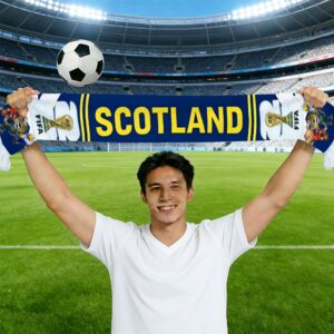 1pc fifa scotland national team football scarf official & scotland suitable for home team support, cheering decoration for match days, world cup fan gear for and, soccer scarf essential for home games