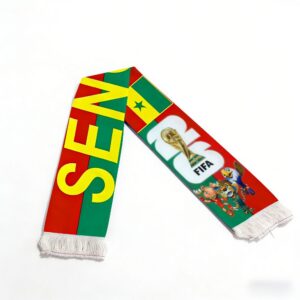 1pc fifa football scarf for senegal 2026 world cup viewing, a fan exclusive cheering accessory, an essential soccer scarf for supporting the for home team on game days qmwj0228