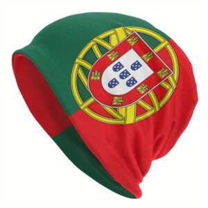 novelty hats for men featuring portugal's flag, including bonnets, skull caps, and beanies