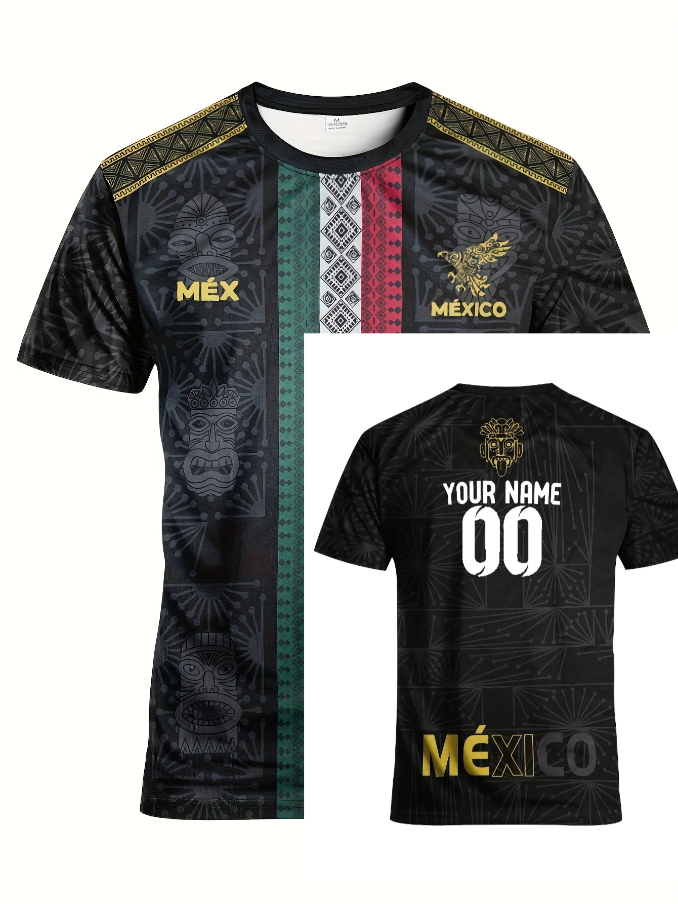 men's soccer jersey from mexico, featuring a breathable round neck sports top suitable for matches, daily training, and casual outings. customizable with name and number, this comfortable outdoor sports t shirt is a must have for casual wear men's soccer jersey from mexico, featuring a breathable round neck sports top suitable for matches, daily training, and casual outings. customizable with name and number, this comfortable outdoor sports t shirt is a must have for casual wear