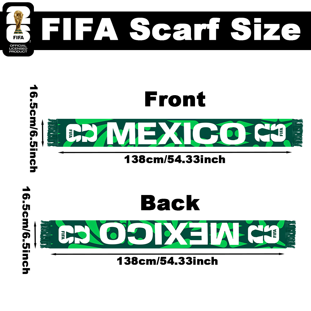1pc fifa us canada mexico 2026 world cup scarf suitable for boysfriend gift, soccer fan gear with national logos, machine washable for tournaments, events & holidays perfect for back to, graduation gifts for men 1pc fifa us canada mexico 2026 world cup scarf suitable for boysfriend gift, soccer fan gear with national logos, machine washable for tournaments, events & holidays perfect for back to, graduation gifts for men