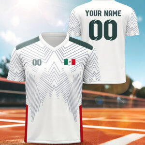 custom fan jerseys, personalized with name/logo/number, essential for cheering. customizable men's v neck jerseys, adult custom mexico soccer jerseys personalize with name and number machine washable for men, women, and youth training