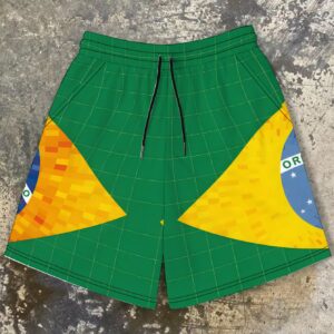 2d brazilian style pattern men's standard size shorts