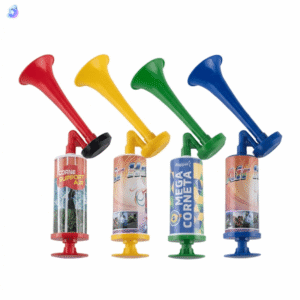 gift for her/him 2/5pcs random outdoor hand push air horn, push type cheering horn, fan cheering tool, outdoor game party sports event cheering prop, portable and easy to operate, loud and clear sound, atmosphere horn, great item for event watching