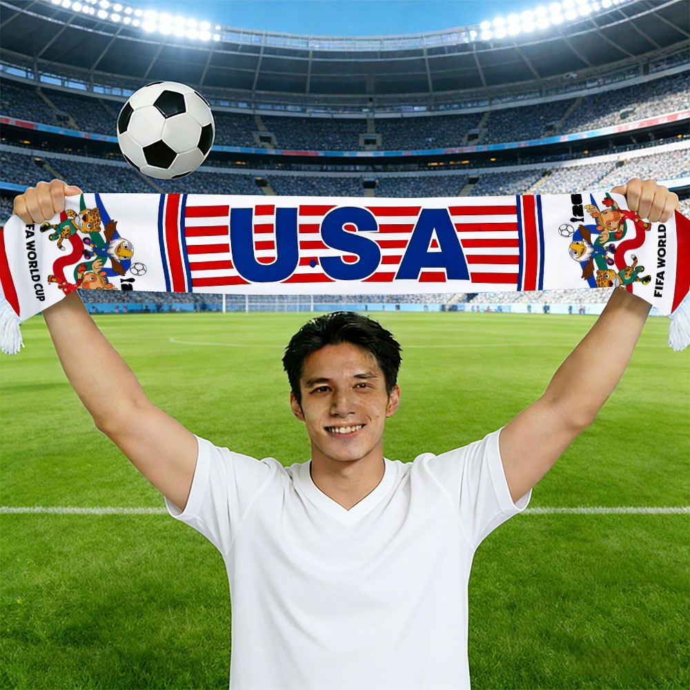 1pc fifa football scarf for the america 2026 world cup, a fan exclusive cheering accessory, an essential soccer scarf for supporting your for home team on game days qmwj0228 1pc fifa football scarf for the america 2026 world cup, a fan exclusive cheering accessory, an essential soccer scarf for supporting your for home team on game days qmwj0228
