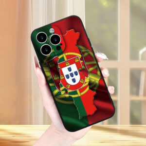 phone case: minimalist portuguese flag creative phone wallpaper print full coverage black phone case for iphone 17 pro max/11/12/13/14/15/15 pro/15 plus/15 pro max/x/xs max/xr/11 pro/12 pro/13 pro/14 pro/12 mini/13 mini/11 pro max/12 pro max/13 pro