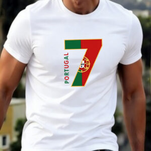 men's portugal no. 7 jersey t shirt portuguese flag & national emblem print, soccer fan apparel suitable for training, stadium outings, casual wear machine washable round neck tee for, gifts for portuguese supporters